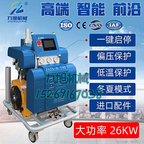 聚氨酯發泡泡沫均勻的噴到墻上(圖1) T40聚氨酯發泡機